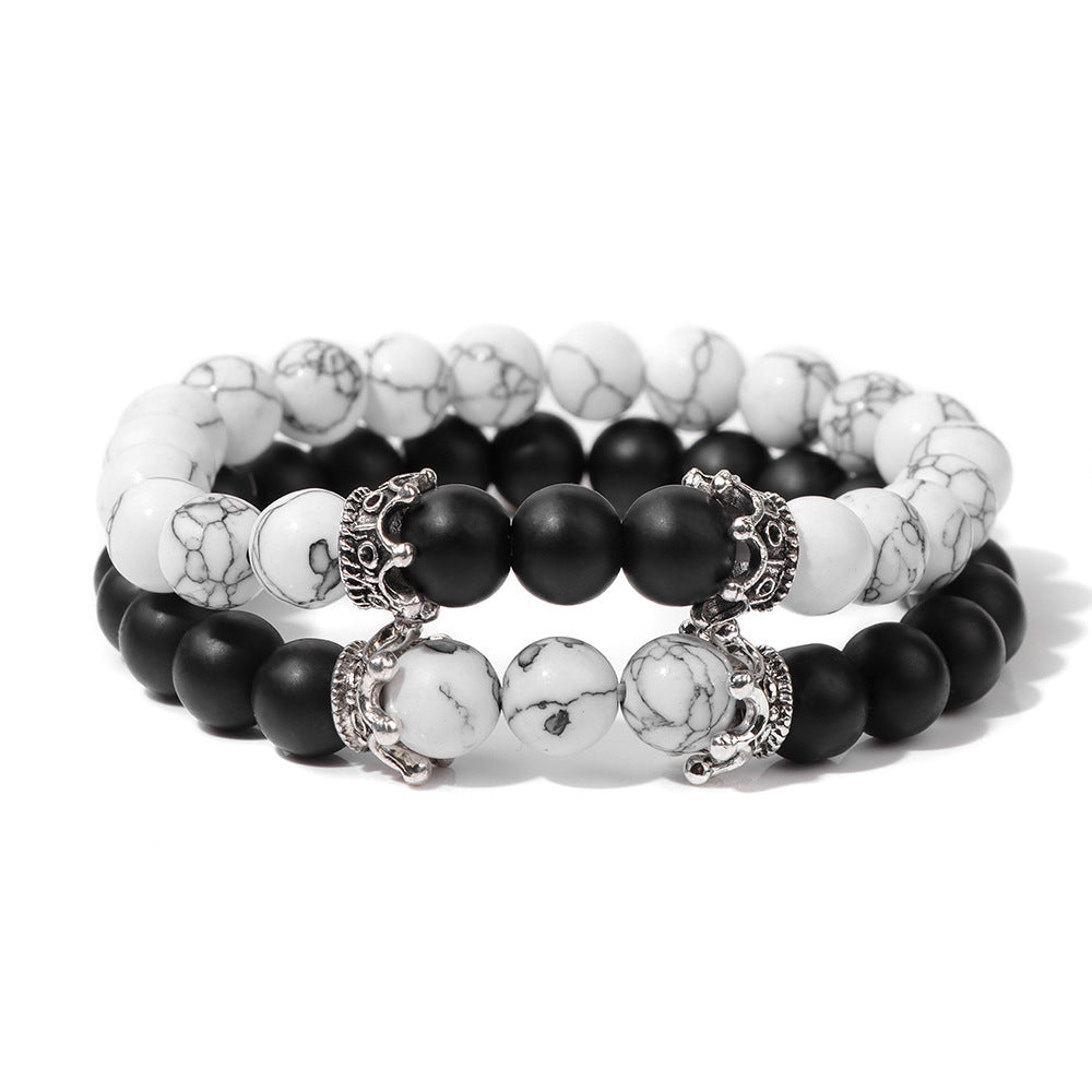 Natural Stone Bead Set Combination Bracelet