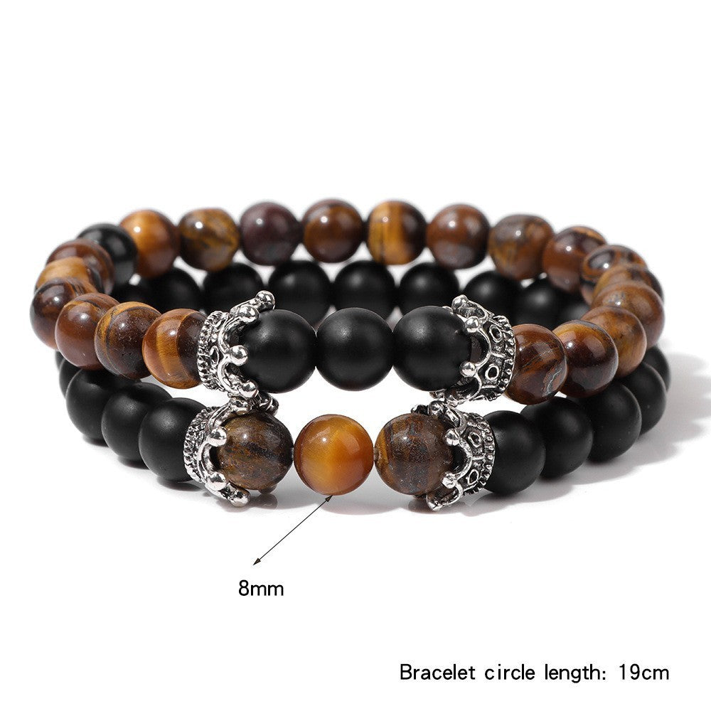 Natural Stone Bead Set Combination Bracelet